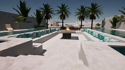Prestigious villa wide canal facing south
